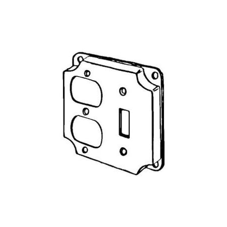 Appleton Electric 4 IN SQ CVR DPLX RCPT NEC/TGGL 8375N